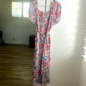 Popular floral cotton dress